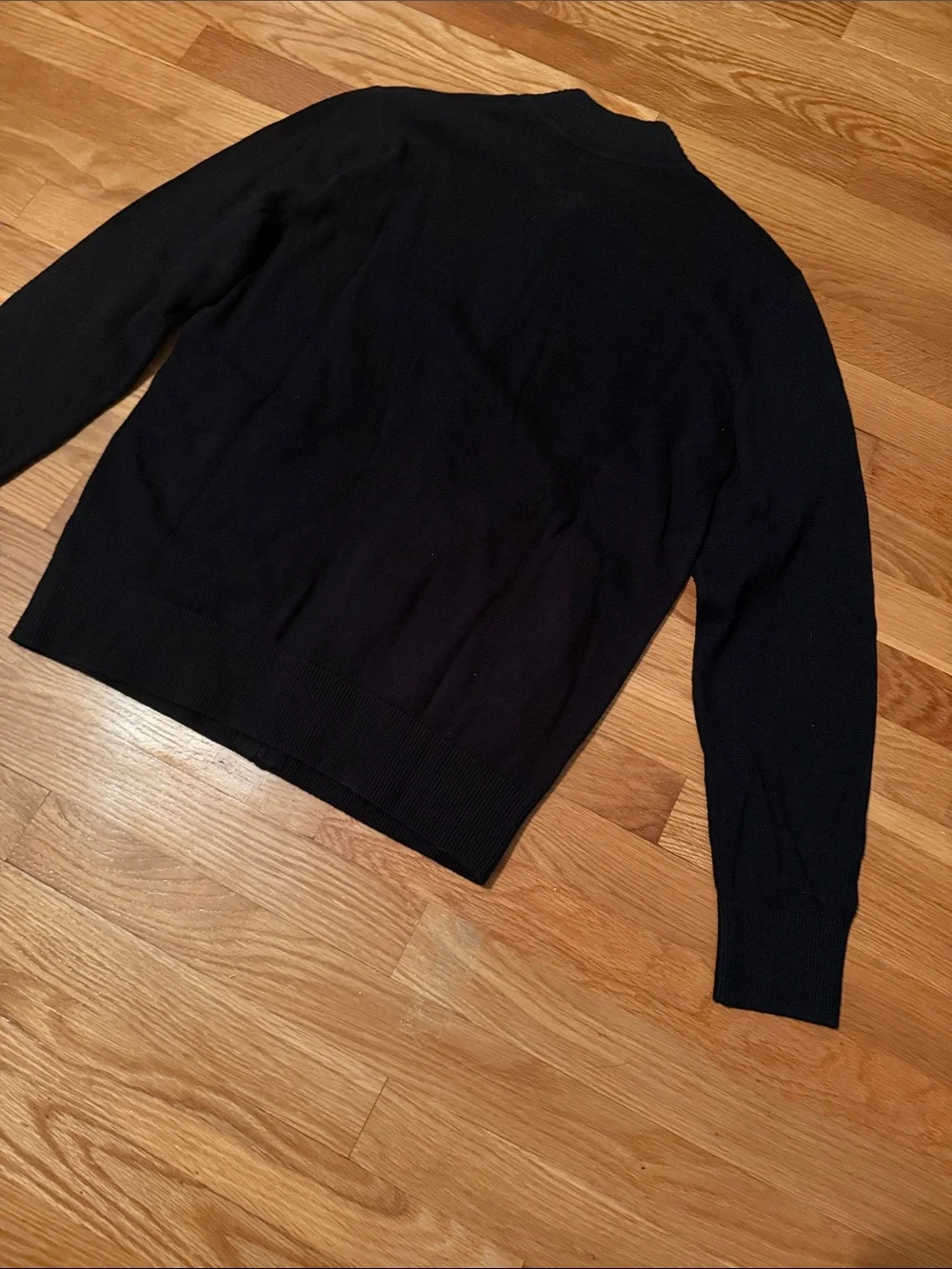 GAP Men's Black Full-Zip Knit Jacket